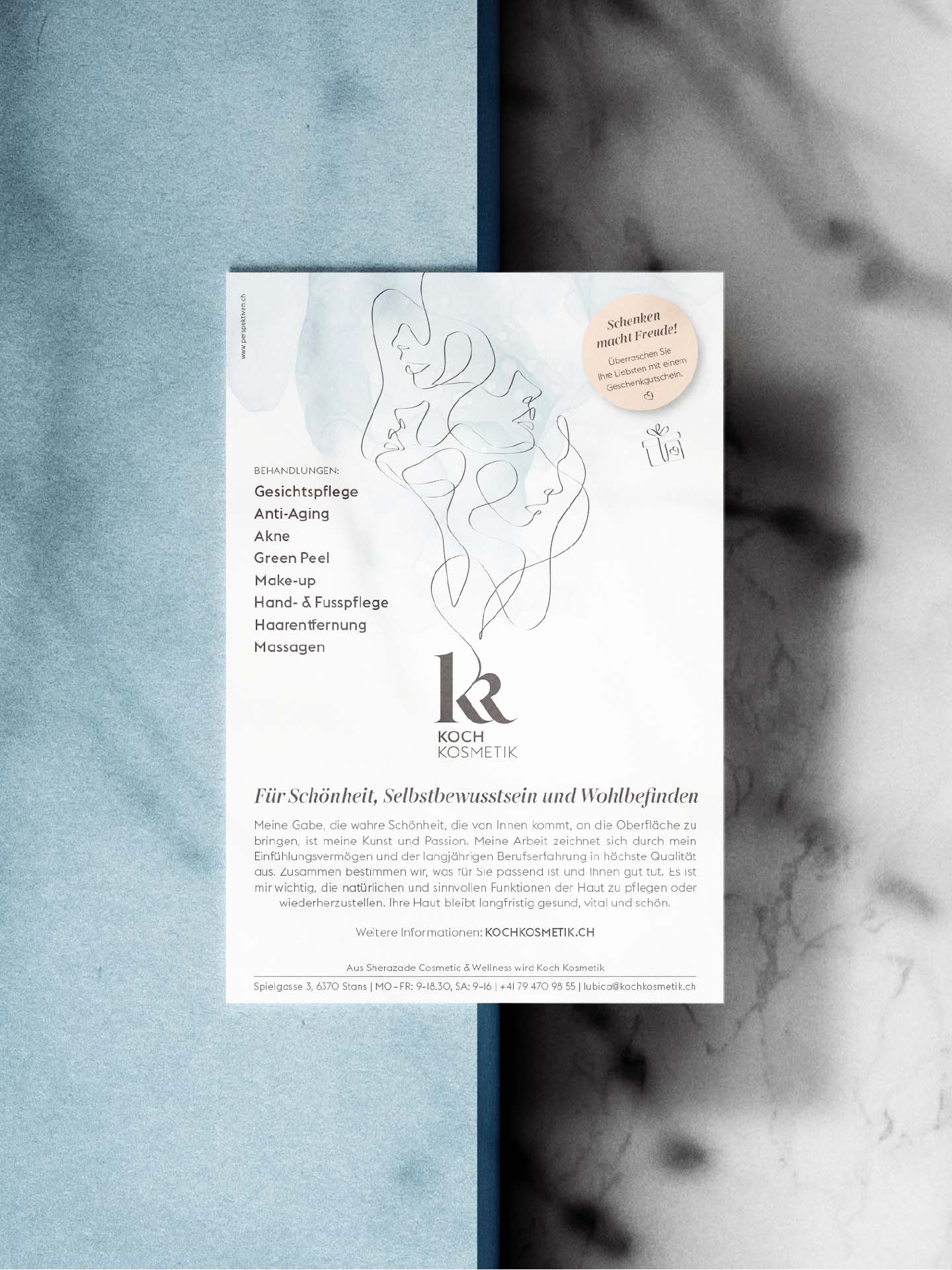 Flyer advert for Koch Kosmetik