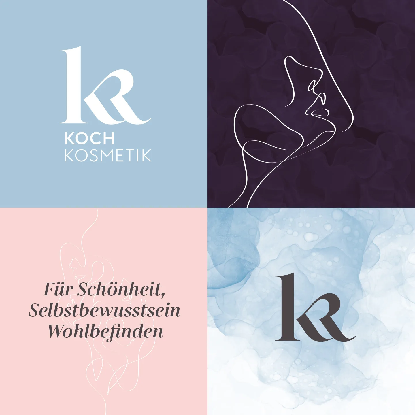 Corporate design elements for Koch Kosmetik
